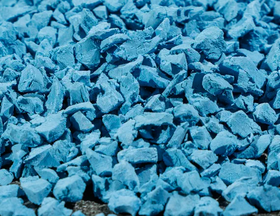 EPDM-крошка RAL 5012, голубой